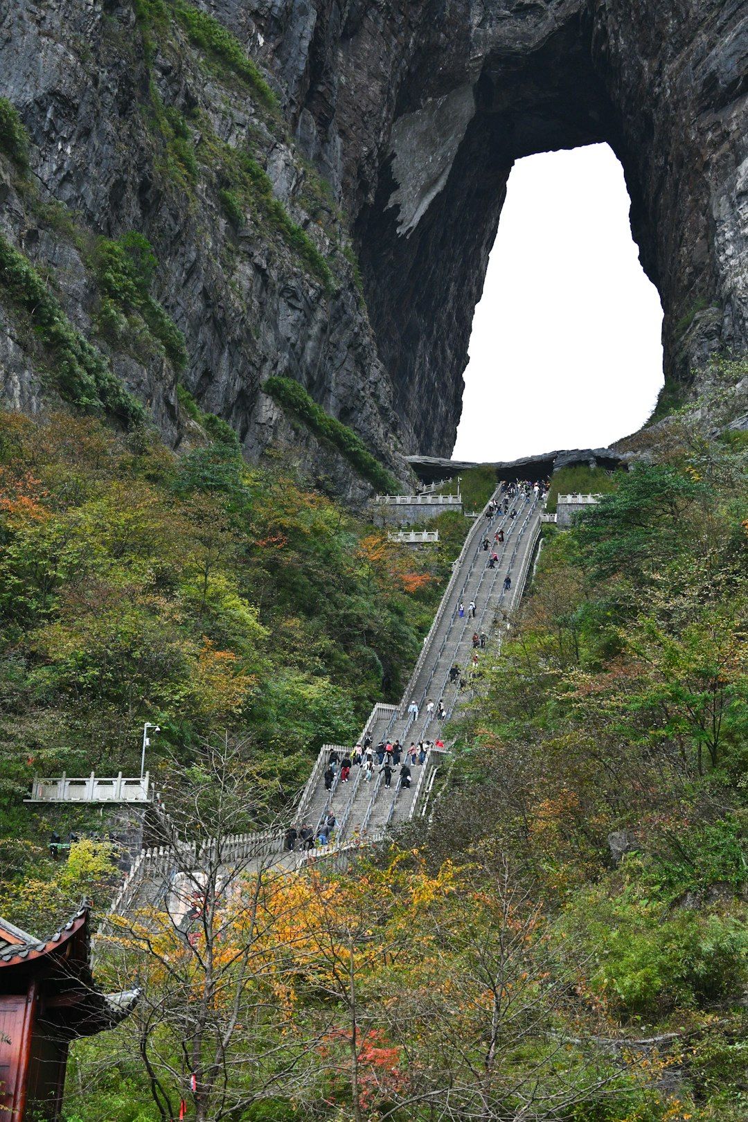 Heaven's Gate, the arch near the top of Tianmen Mountain